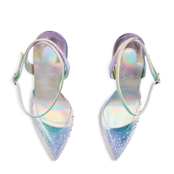 Christian Louboutin Spikaqueen Iridescent BNIB Size 11 - Picture 5 of 17